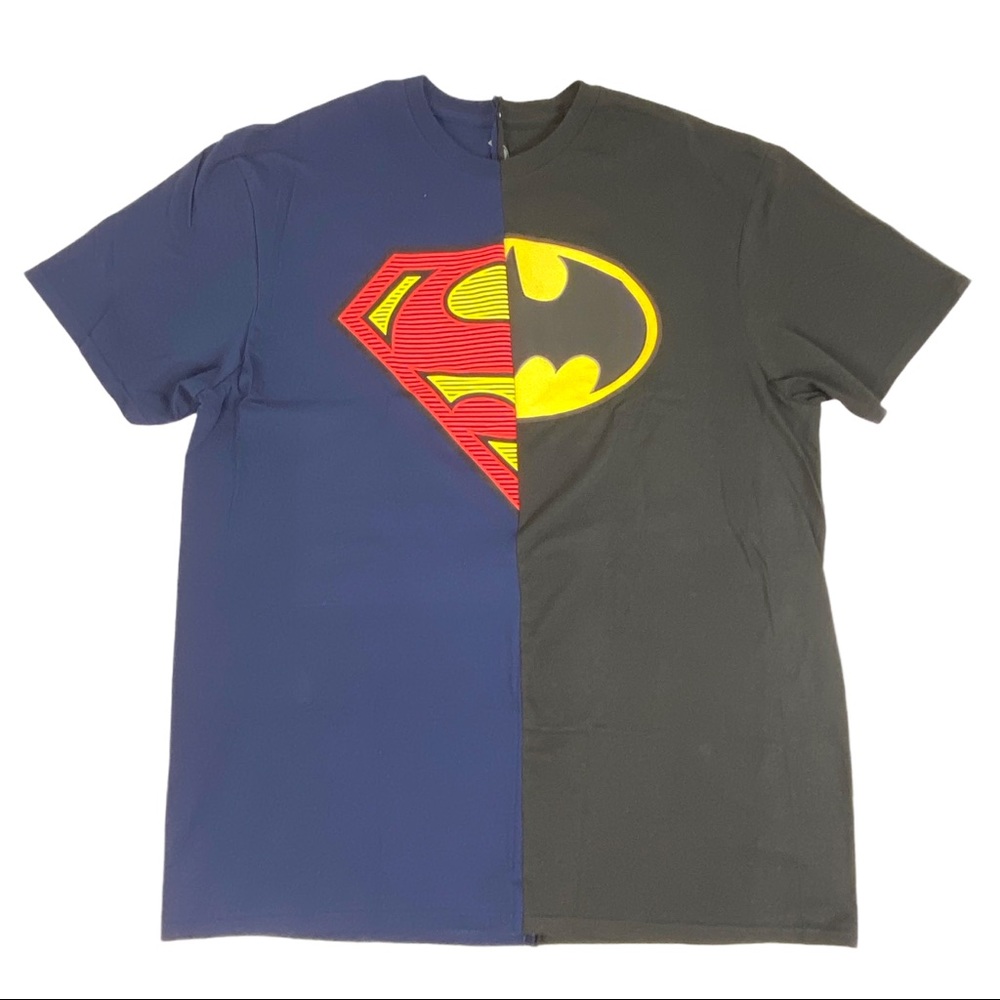 Superman Batman DC Comics Handmade T-Shirt Large